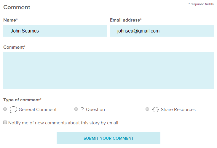 Use the same email address you used to create your Gravatar profil in the Email address field
