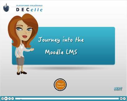 Introductory screen to one of the eLearning modules