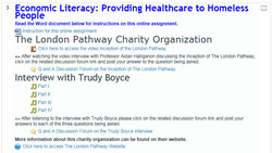 Article header : Economic Literacy : providing hearltcare to homeless people