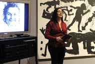 Présentation de l'oeuvre d'A.R. Penck par une étudiante