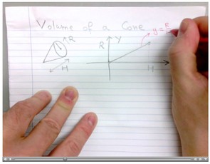 Screenshot from a video of problem solved by human hand
